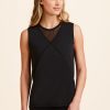 Tops ALALA | Flyweight Tank - Black Mesh Tank Top | Womens Workout Tank Tops | Alala