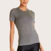 Tops ALALA | Washable Cashmere Tee - Grey Washable Cashmere Tee | Alala