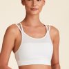 Tops ALALA | Mirage Cami Bra - White Sports Bra | Womens Sports Bra | Alala