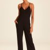 Bottoms ALALA | Maui Jumpsuit - Versatile Soft Black Jumpsuit | Alala