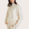 Tops ALALA | Creme Grey Knit Mock Neck