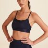 Tops ALALA | Raya Rib Bra - Navy Ribbed Sports Bra | Womens Sports Bra | Alala