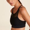 Tops ALALA | Mirage Cami Bra | Black Polka Dot Semi-Sheer Sports Bra | Alala